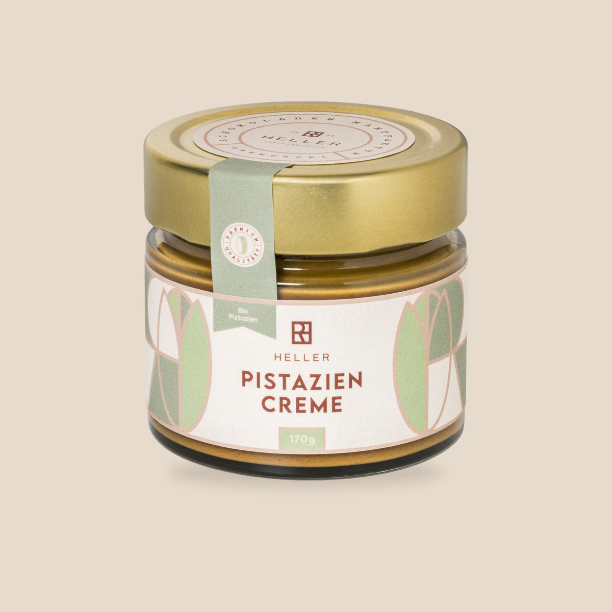 Heller Pistaziencreme im 170-g-Glas
